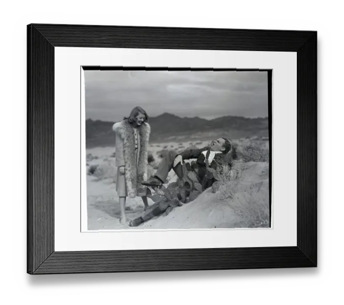 Framed Print : Bette Davis and James Cagney in Death Valley Framed Print : Bette Davis and James Cagney in Death Valley