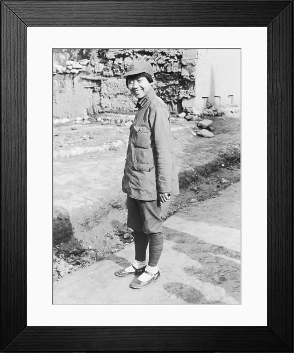 Framed Print : Female Soldier at Yan'an Framed Print : Female Soldier at Yan'an