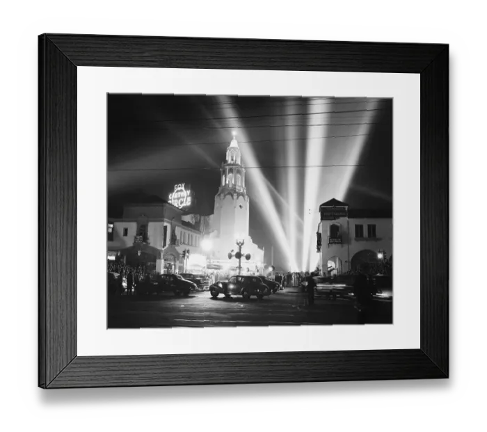 Framed Print : Fantasia Premiere at Hollywood's Carthay Circle Theater