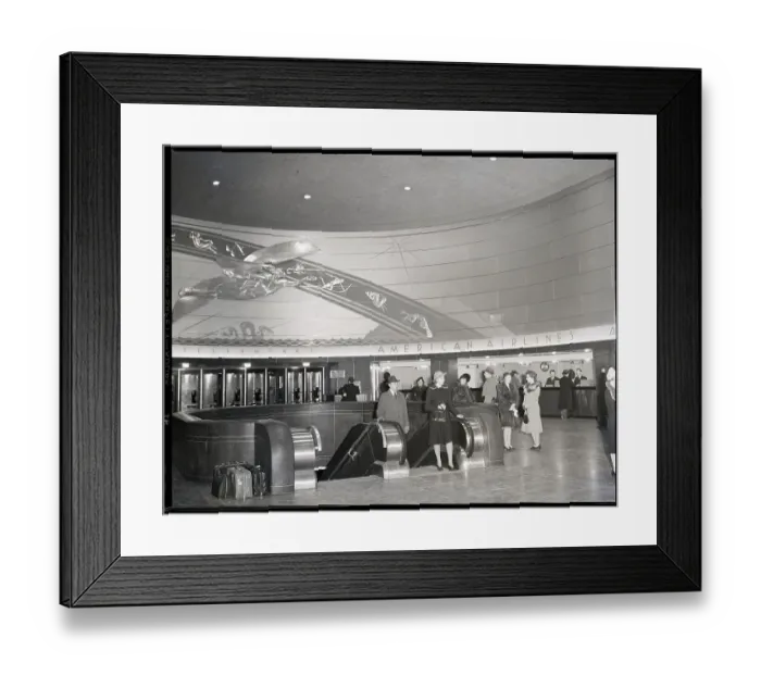 Framed Print : Interior of American Airlines Terminal Framed Print : Interior of American Airlines Terminal