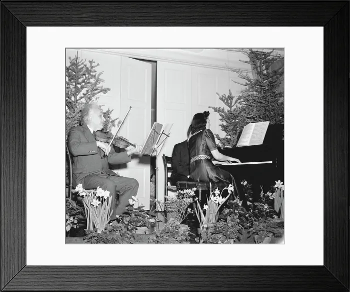 Framed Print : Albert Einstein and Gaby Casadesus Giving Recital Framed Print : Albert Einstein and Gaby Casadesus Giving Recital