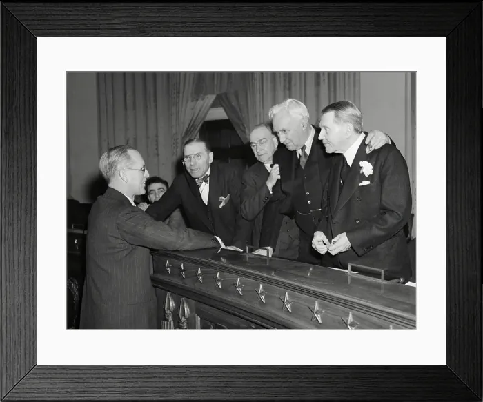 Framed Print : Joseph P. Kennedy Meeting with House Foreign Affairs Framed Print : Joseph P. Kennedy Meeting with House Foreign Affairs
