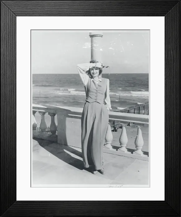 Framed Print : Lucille Ball Posing on Balcony Framed Print : Lucille Ball Posing on Balcony