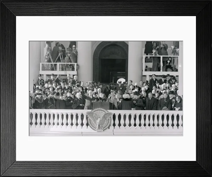 Framed Print : Franklin Roosevelt Being Inaugurated Framed Print : Franklin Roosevelt Being Inaugurated