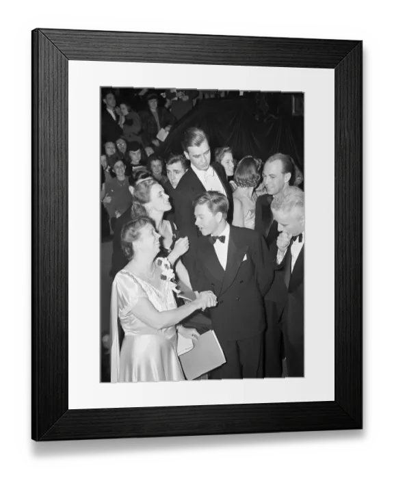 Framed Print : Eleanor Roosevelt Greeting Mickey Rooney Framed Print : Eleanor Roosevelt Greeting Mickey Rooney