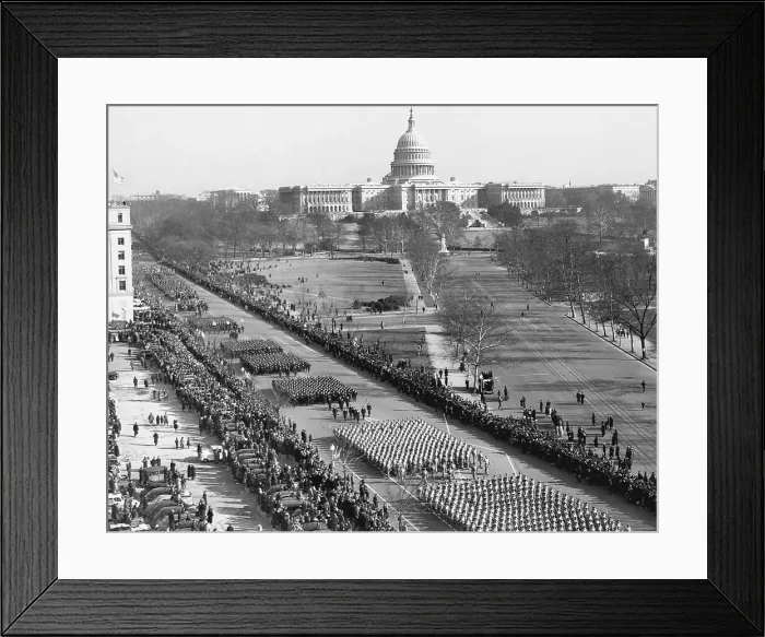 Framed Print : Inaugural Parade Passing the White House Framed Print : Inaugural Parade Passing the White House