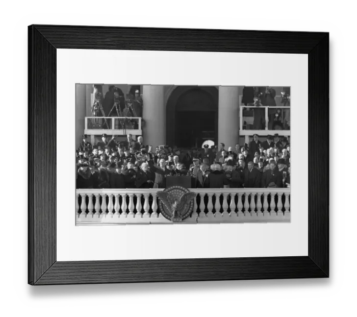 Framed Print : Inauguration of President Franklin D. Roosevelt in 1941 Framed Print : Inauguration of President Franklin D. Roosevelt in 1941