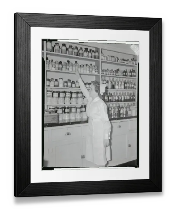 Framed Print : Nurse Working in Pharmaceutical Laboratory Framed Print : Nurse Working in Pharmaceutical Laboratory