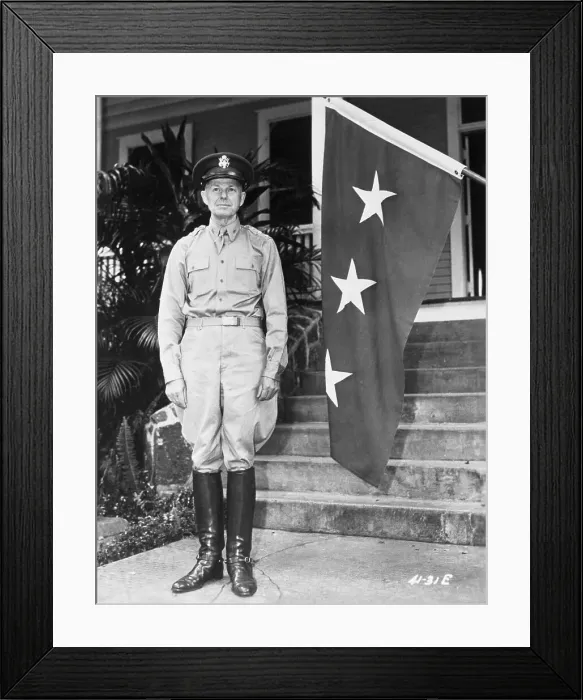 Framed Print : General Walter C. Short Posing Outdoors in Uniform Framed Print : General Walter C. Short Posing Outdoors in Uniform