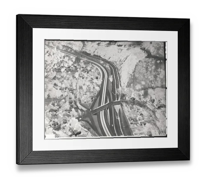 Framed Print : Aerial View of a Highway Framed Print : Aerial View of a Highway