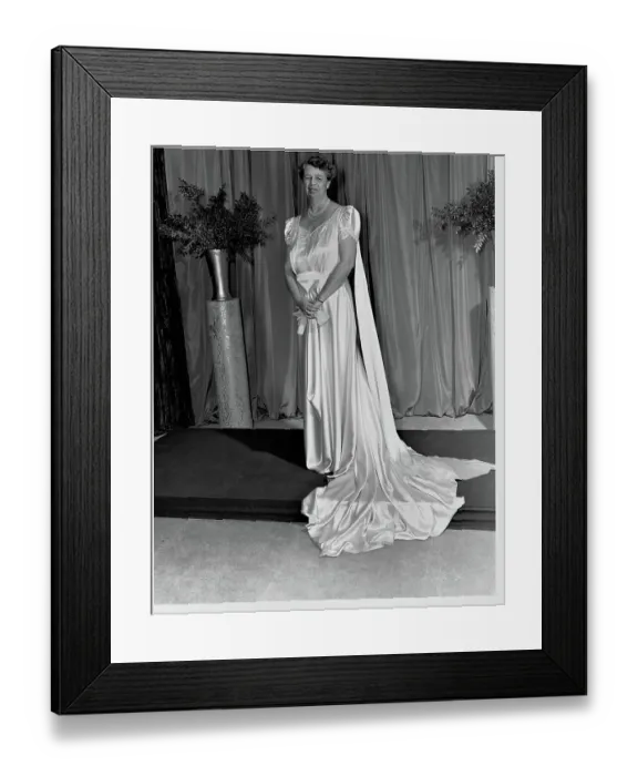 Framed Print : First Lady Models Inauguration Gown Framed Print : First Lady Models Inauguration Gown