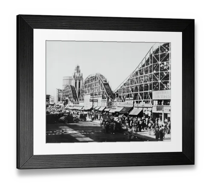 Framed Print : The Tornado Roller Coaster Framed Print : The Tornado Roller Coaster