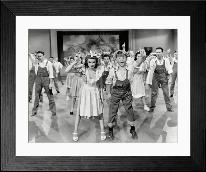 Framed Print : Mickey Rooney and Judy Garland Dancing Framed Print : Mickey Rooney and Judy Garland Dancing