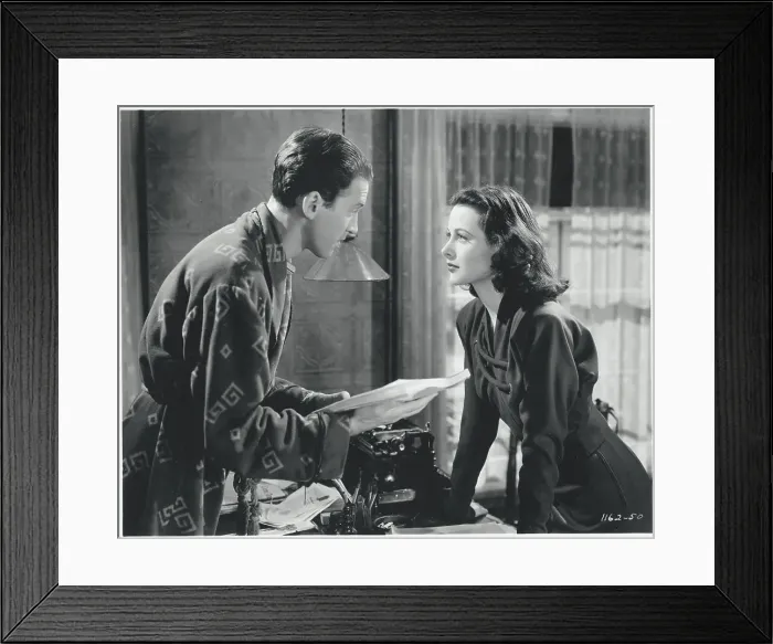 Framed Print : Entertainers Hedy Lamarr and James Stewart in Come Live With Me Framed Print : Entertainers Hedy Lamarr and James Stewart in Come Live With Me