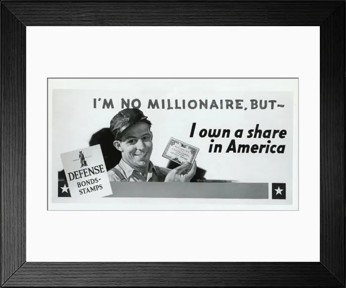 Framed Print : 1941 War Bond Poster