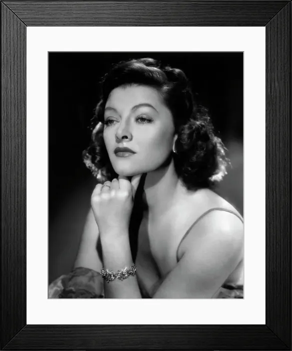 Framed Print : Glamour Myrna Loy Head / Shoulders Framed Print : Glamour Myrna Loy Head / Shoulders