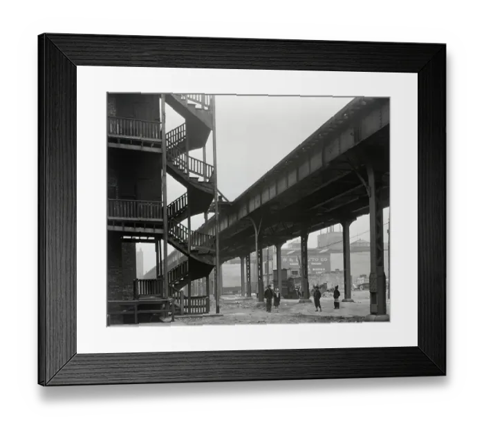 Framed Print : Slum Section Of Chicago'S South Side Framed Print : Slum Section Of Chicago'S South Side