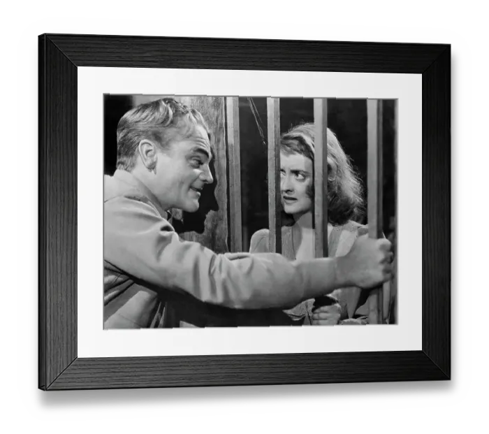 Framed Print : James Cagney and Bette Davis in The Bride Came COD