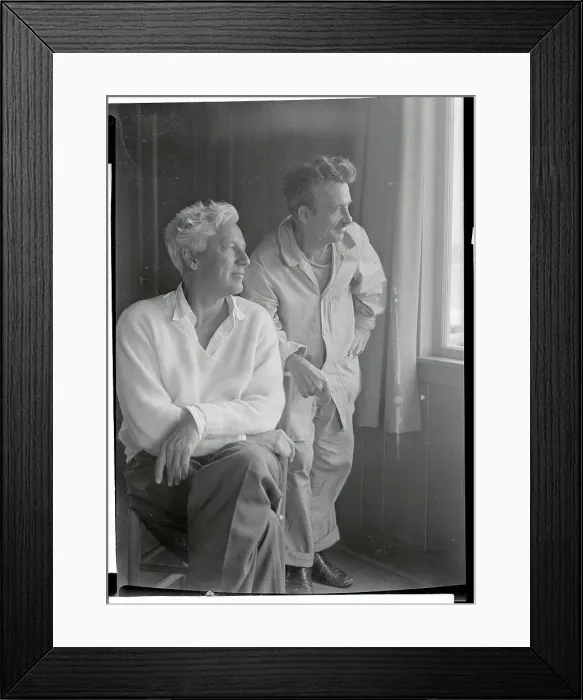 Framed Print : Max Eastman and Thomas H. Benton Looking out of Window Framed Print : Max Eastman and Thomas H. Benton Looking out of Window