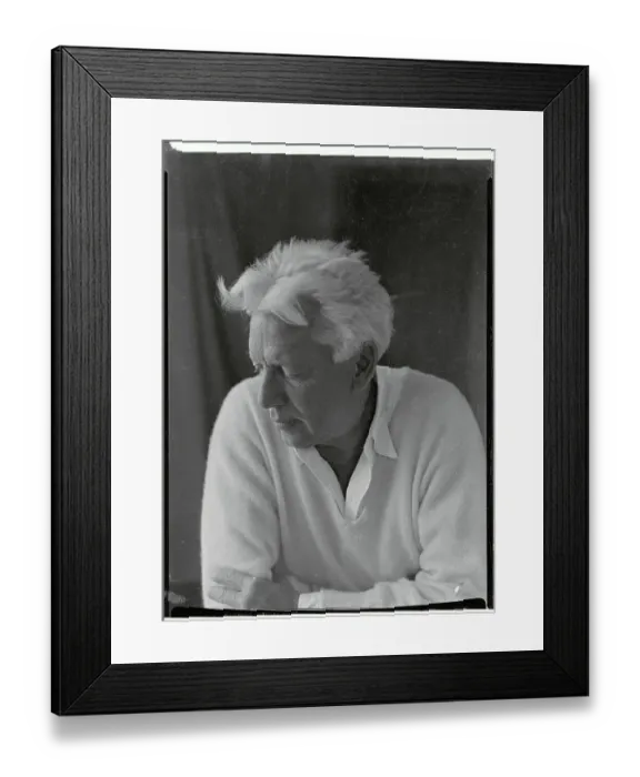 Framed Print : Profile of Max Forrester Eastman with Disheveled Hair Framed Print : Profile of Max Forrester Eastman with Disheveled Hair