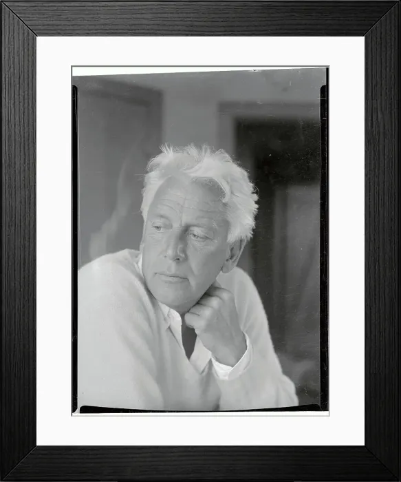 Framed Print : Max Forrester with Hand on his Neck Framed Print : Max Forrester with Hand on his Neck