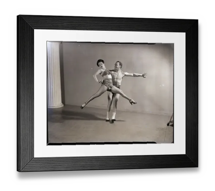 Framed Print : Raye and Naldi Ballroom Dancing