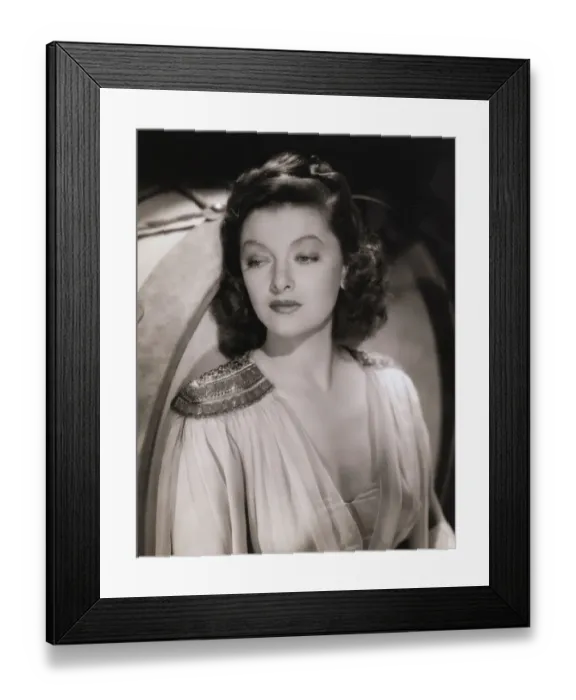 Framed Print : Portrait of Myrna Loy Framed Print : Portrait of Myrna Loy