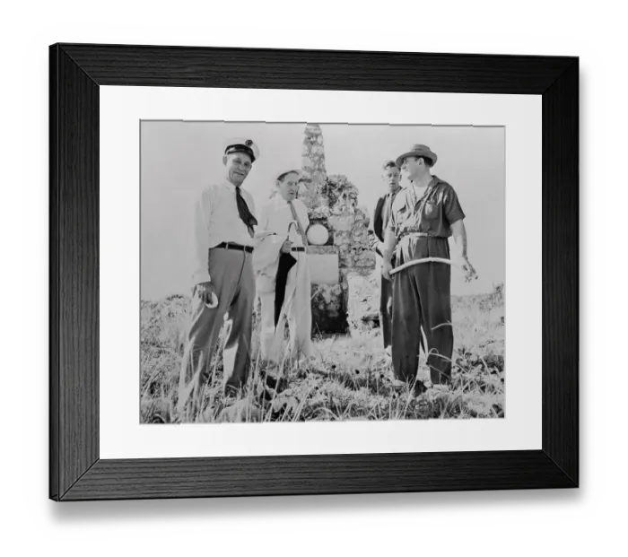 Framed Print : Robert Ripley and Friends Posing at Monument Framed Print : Robert Ripley and Friends Posing at Monument