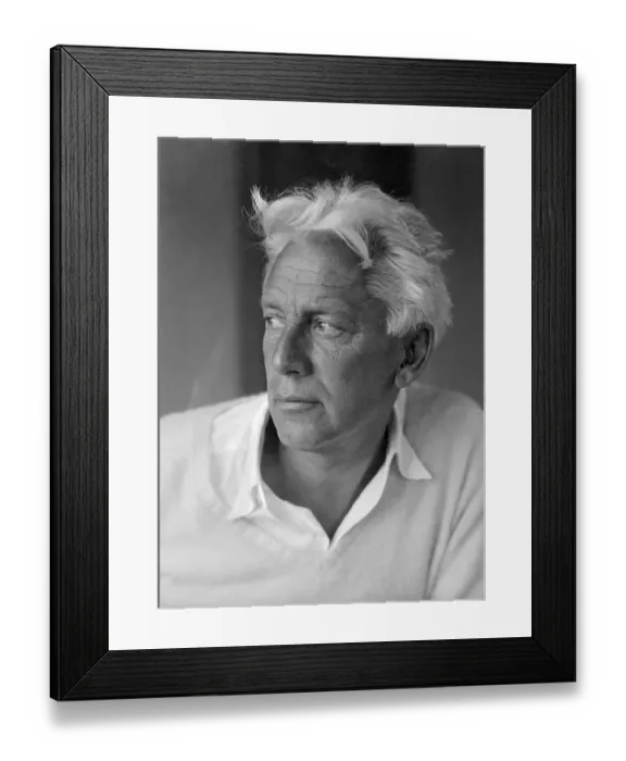 Framed Print : Portrait of Max Forrester Eastman with Disheveled Hair