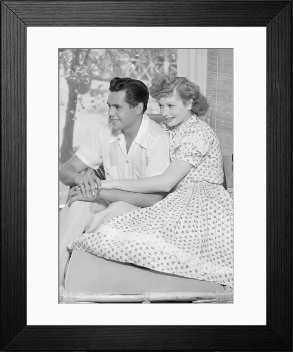Framed Print : Desi Arnaz and Lucille Ball Holding Hands Framed Print : Desi Arnaz and Lucille Ball Holding Hands