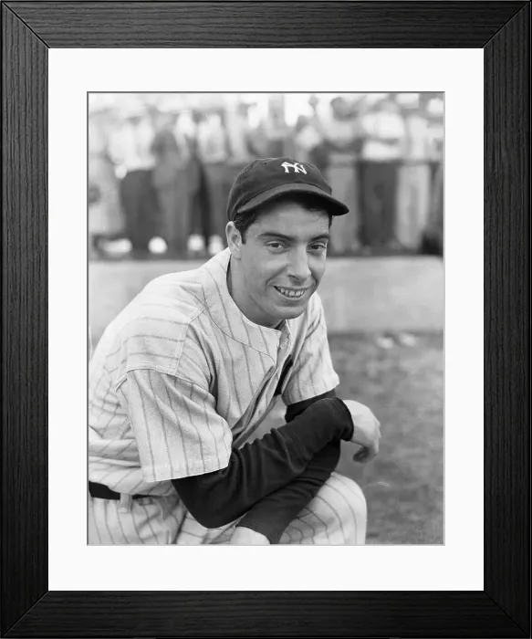 Framed Print : New York Yankees Outfielder Joe DiMaggio in Uniform Framed Print : New York Yankees Outfielder Joe DiMaggio in Uniform