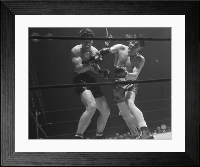 Framed Print : Lou Nova and Max Baer in the Boxing Ring Framed Print : Lou Nova and Max Baer in the Boxing Ring