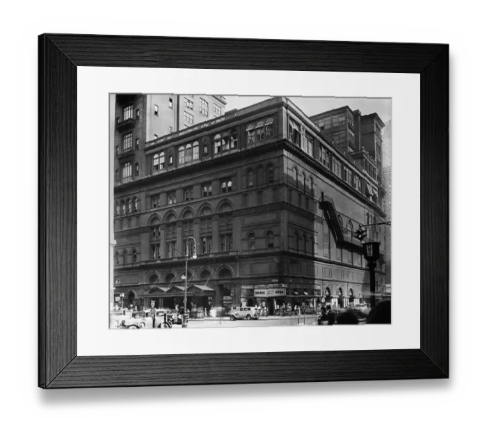 Framed Print : Exterior View Of Carnegie Hall Framed Print : Exterior View Of Carnegie Hall