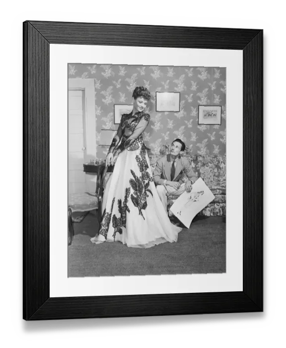 Framed Print : Gene Tierney and Oleg Cassini Framed Print : Gene Tierney and Oleg Cassini