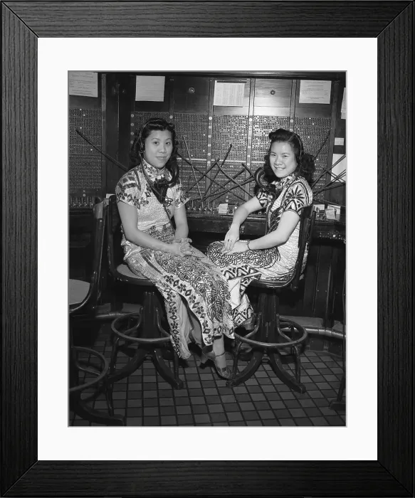 Framed Print : Chinese Operators At Work