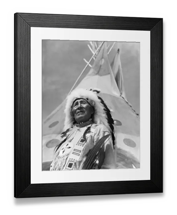 Framed Print : Chief of Stoney Indian Tribe Framed Print : Chief of Stoney Indian Tribe