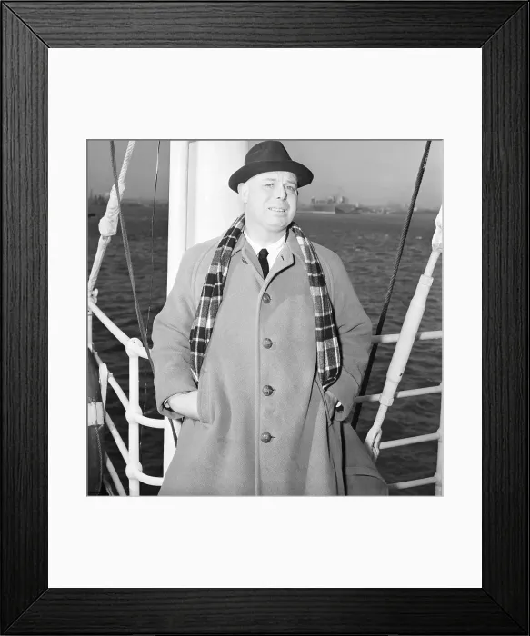 Framed Print : Jean Renoir Aboard Liner Siboney Framed Print : Jean Renoir Aboard Liner Siboney