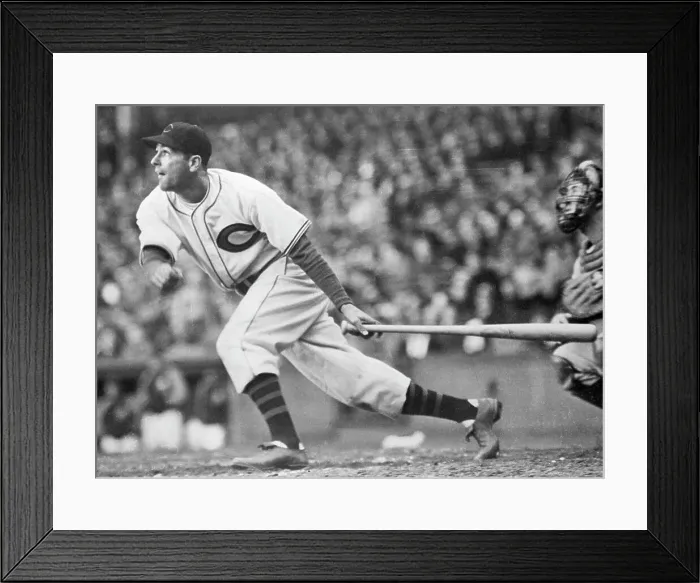 Framed Print : Lou Boudreau Dropping Bat And Running Framed Print : Lou Boudreau Dropping Bat And Running
