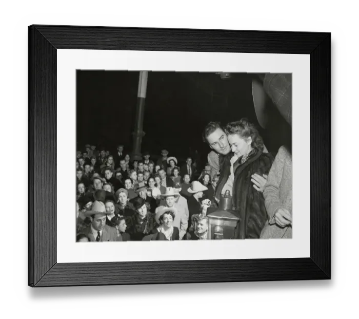 Framed Print : Actors Observing Crowd