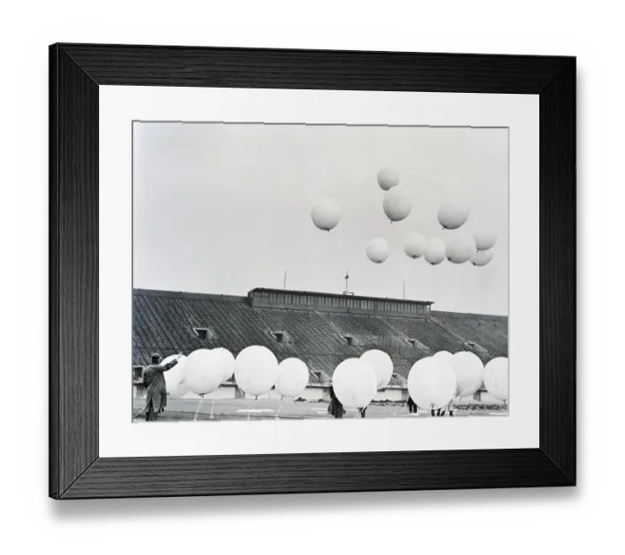 Framed Print : Balloons To Measure Cosmic Rays Framed Print : Balloons To Measure Cosmic Rays
