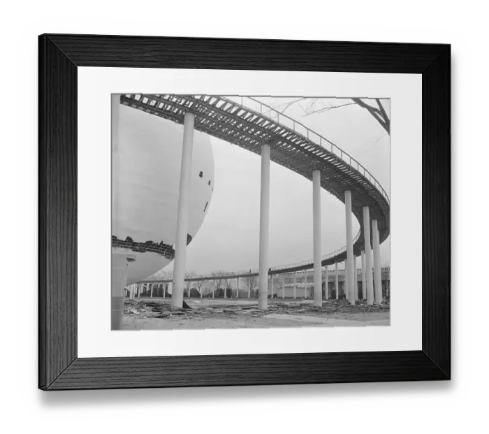 Framed Print : Demolition of the Perisphere Framed Print : Demolition of the Perisphere
