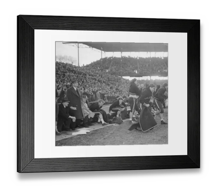 Framed Print : Chicago Bears Reserves Celebrating Victory