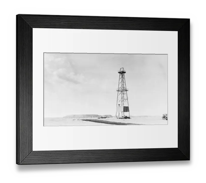 Framed Print : Arabian Oil Field