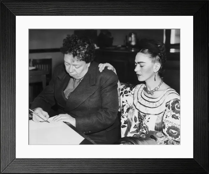 Framed Print : Diego Rivera and Frida Kahlo Getting a Marriage License Framed Print : Diego Rivera and Frida Kahlo Getting a Marriage License