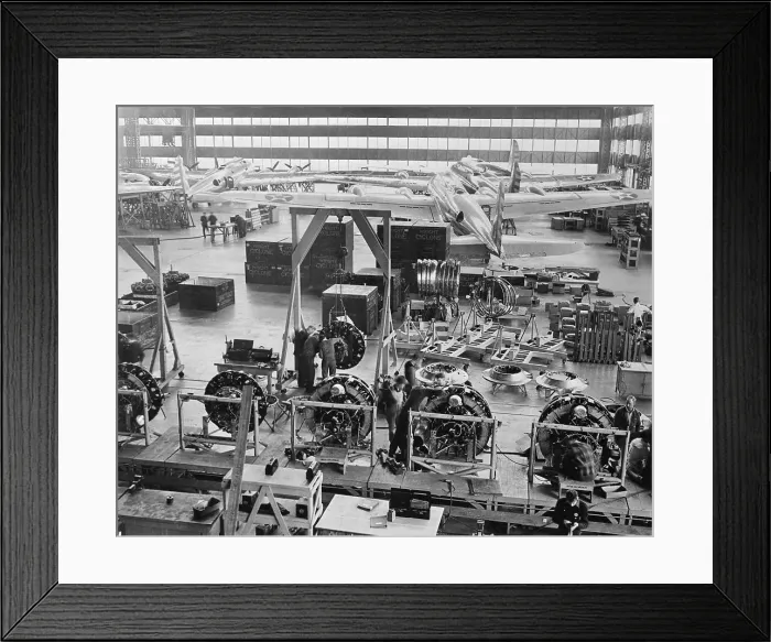 Framed Print : Factory Where Plane Engines Being Made Framed Print : Factory Where Plane Engines Being Made