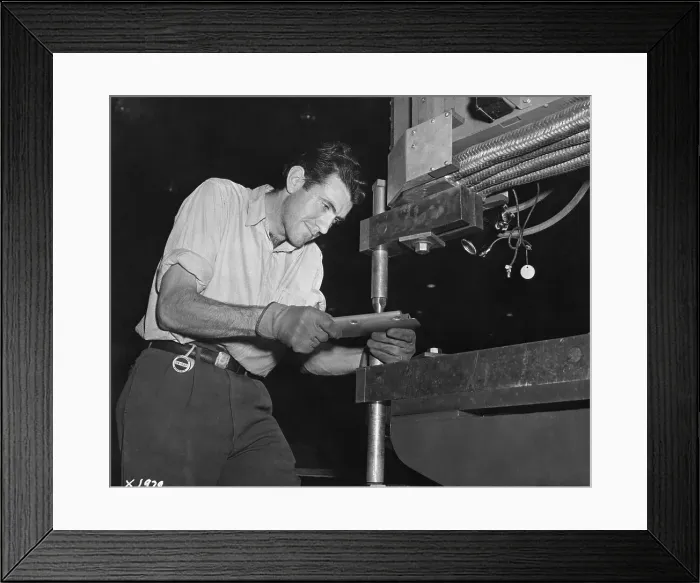 Framed Print : Track Star Now Aircraft Worker