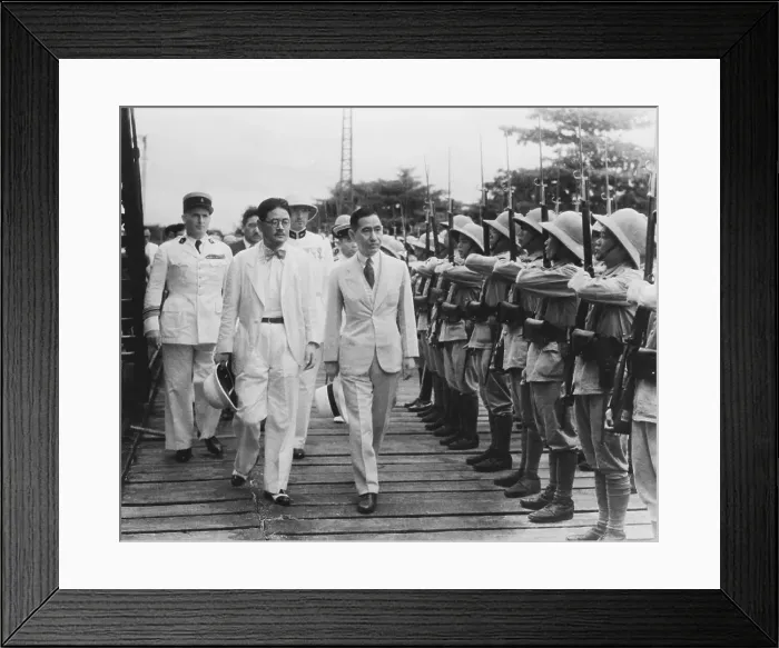 Framed Print : Officials Inspecting Guard Of Honor Framed Print : Officials Inspecting Guard Of Honor