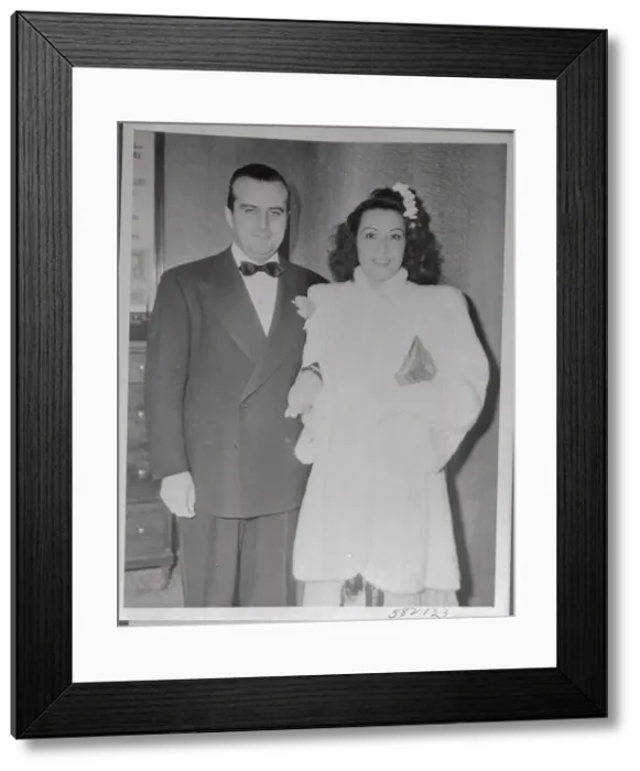 Framed Print : Ethel Merman with Her Husband Framed Print : Ethel Merman with Her Husband