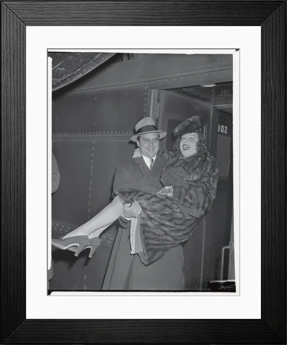 Framed Print : Ethel Merman with Her Husband Framed Print : Ethel Merman with Her Husband