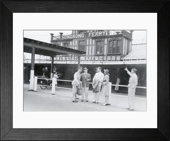 Framed Print : People Standing At Hong Kong Ferry Dock Framed Print : People Standing At Hong Kong Ferry Dock